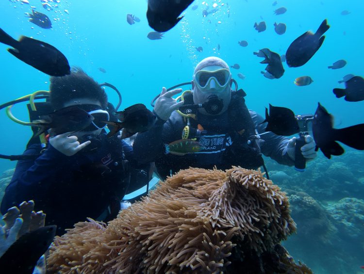 Travel Experiences - Scuba Diving Coral Garden Reef in Boracay Philippines with Easy Dive Shop