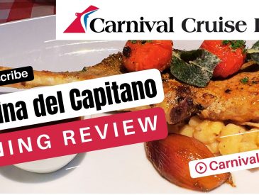 Carnival Magic Dining Review | Cucina del Capitano Italian Restaurant