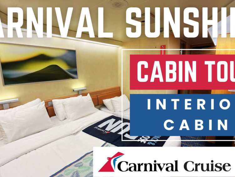 Carnival Sunshine Interior Cabin Tour | Complete Inside Cabin Walkthrough and Room Tour
